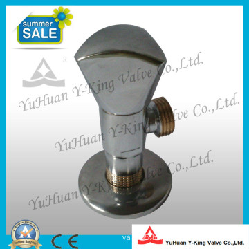 Chromed Plated Triangle Brass Angle Valve (YD-F5027)